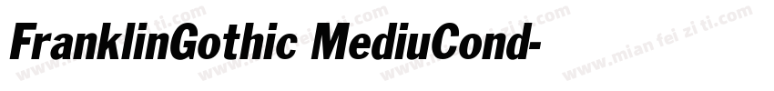 FranklinGothic MediuCond字体转换